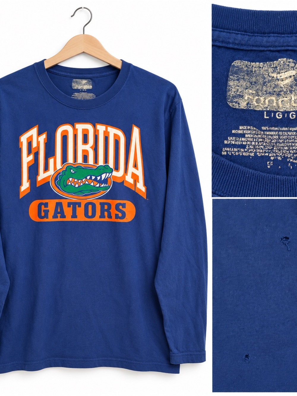 Florida Gators Long-Sleeve Crewneck Sweatshirt - Blue